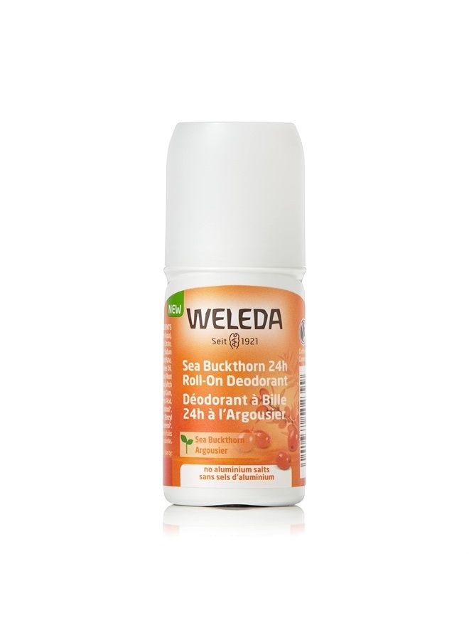 Sea Buckthorn 24H Roll-On Deodorant, 1.7 Fluid Ounce, For Women and Men, Plant Rich Odor Protection with Sea Buckthorn Oil, No Aluminum Salts