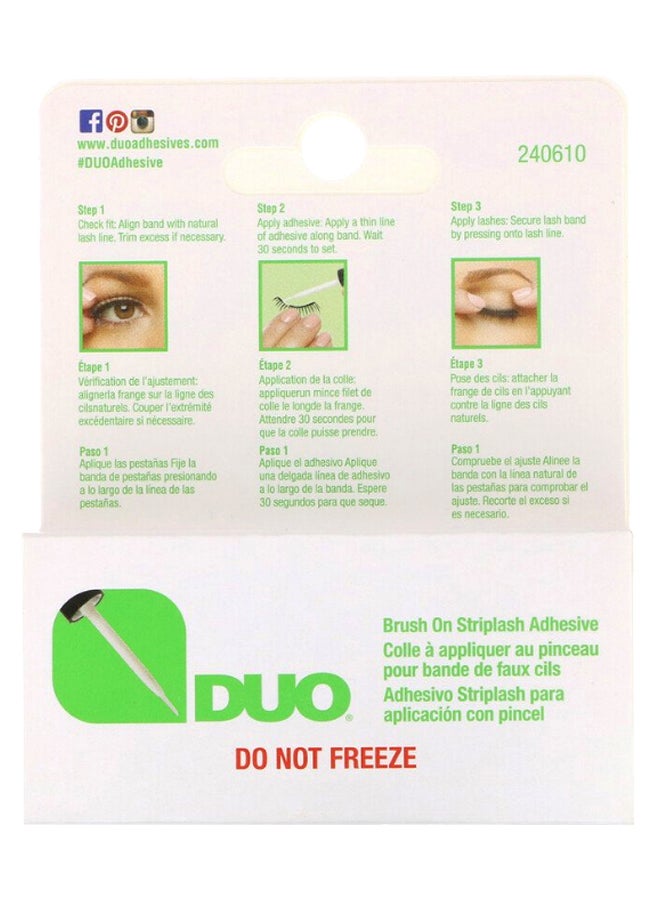 Brush On Striplash Eyelash Adhesive White/Clear