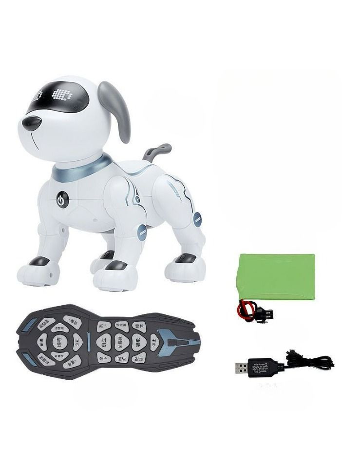 Remote Control Dog Robot Toys, Intelligent Voice Control Remote Control Stunt Dog, Electronic Robot Toy for Kids, Children. Smart & Dancing Robot Toy, Imitates Animals Min