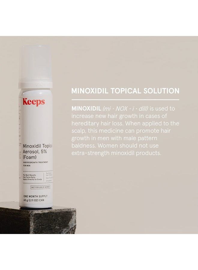 Extra Strength Minoxidil for Men Topical Hair Loss Aerosol Foam 5%, Hair Growth Treatment - 3 Month Supply, 3 X 2.11Oz Bottles - Thicker, Longer Hair - Slows Hair Loss And Promotes Hair Regrowth
