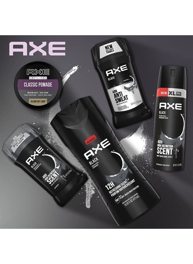 Axe Styling Look Classic Pomade Medium Hold and Natural Finish Clean Cut Look, Classic Axe Hair Pomade For Easy To Style Hair 2.64oz (Pack of 2)