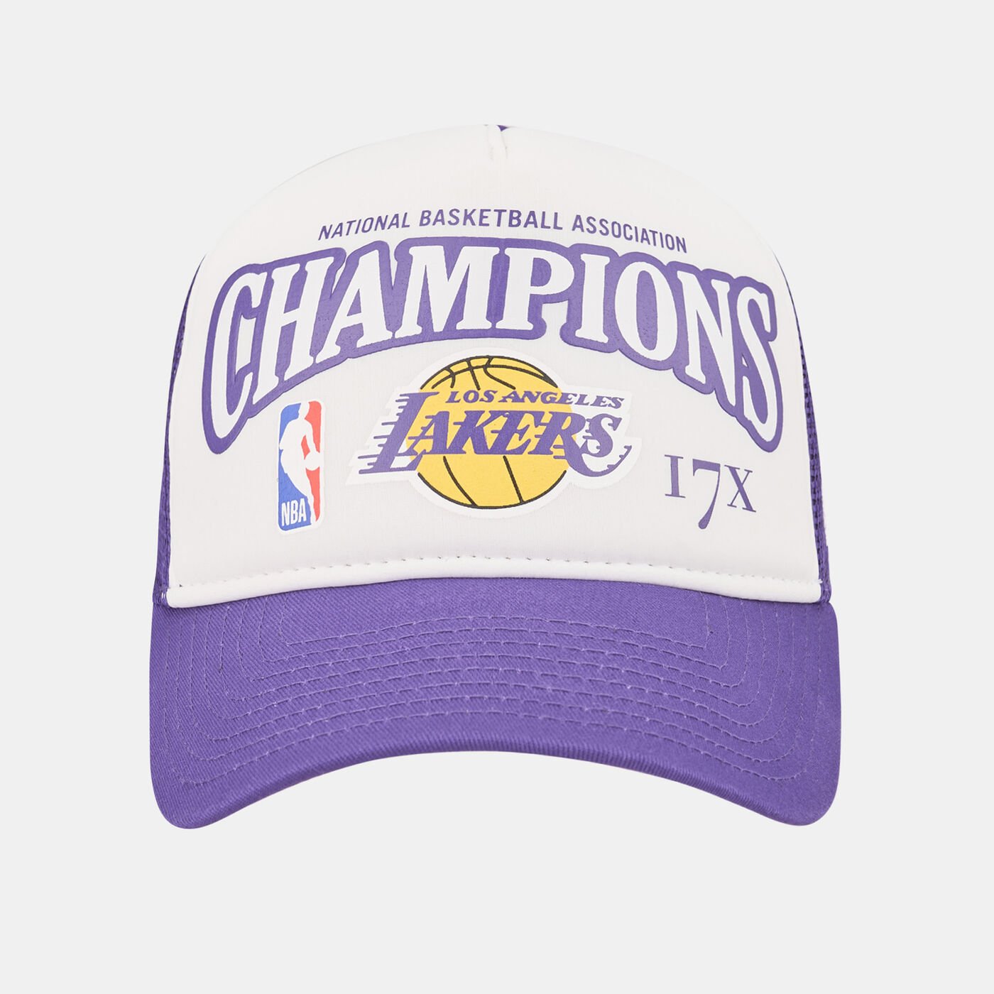 Men's Los Angeles Lakers League Champions A-Frame Trucker Cap