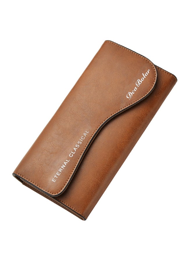 Comfortable And Stylish Long Wallet Brown