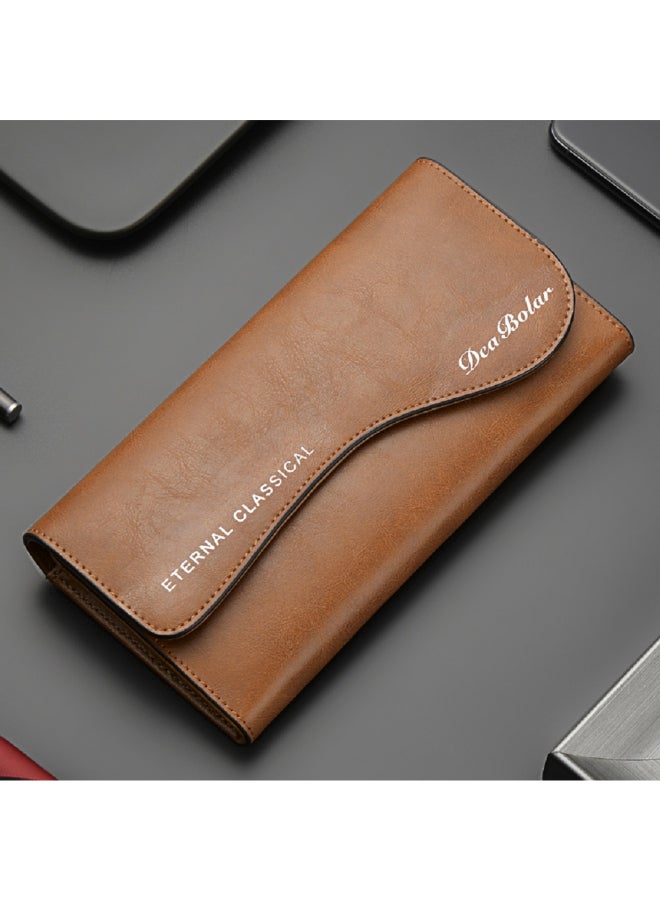 Comfortable And Stylish Long Wallet Brown