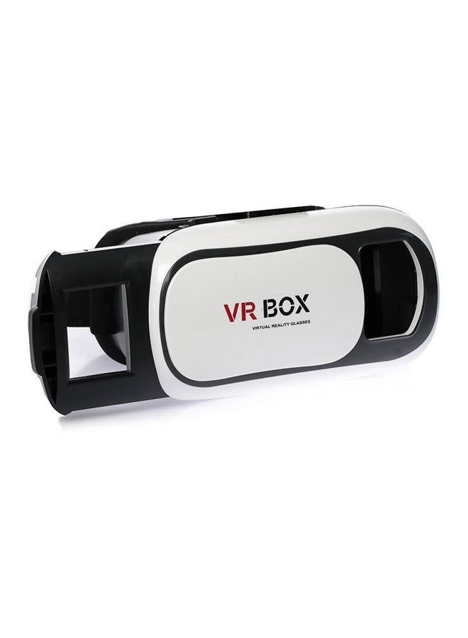 VR02 Virtual Reality Glasses With Remote Controller White/Black