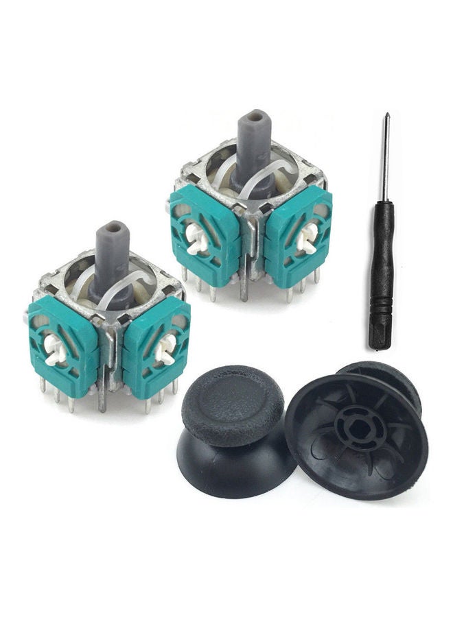 2Pcs Analog Thumb Joystick Repair Parts Dualshock Replacement for PS4 Controller