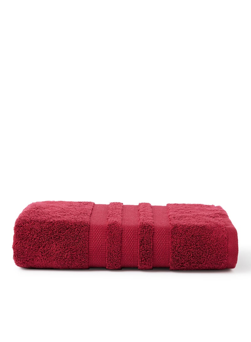 Zero Twist Quick Dry Bath Towel Red 70x140cm