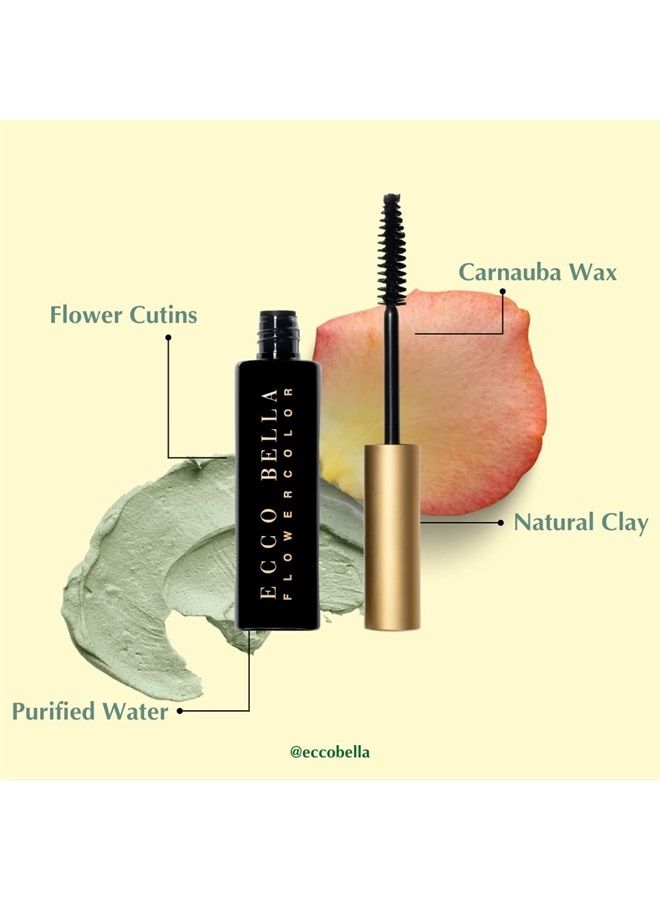 FlowerColor Plant Based Vegan Mascara (Brown)