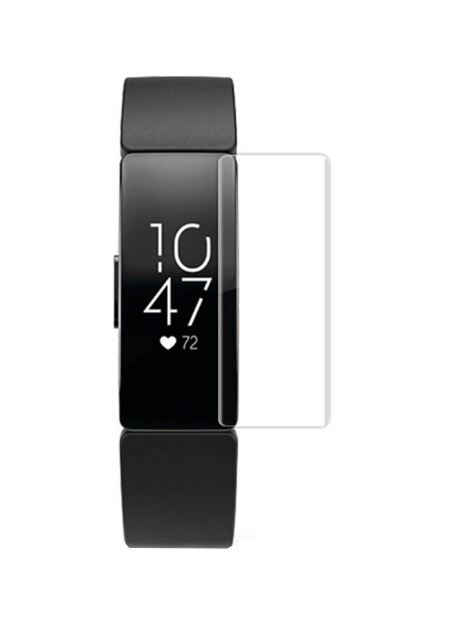 3-Piece Soft Ultra Thin Anti Shock Screen Protector For Fitbit Inspire HR Clear