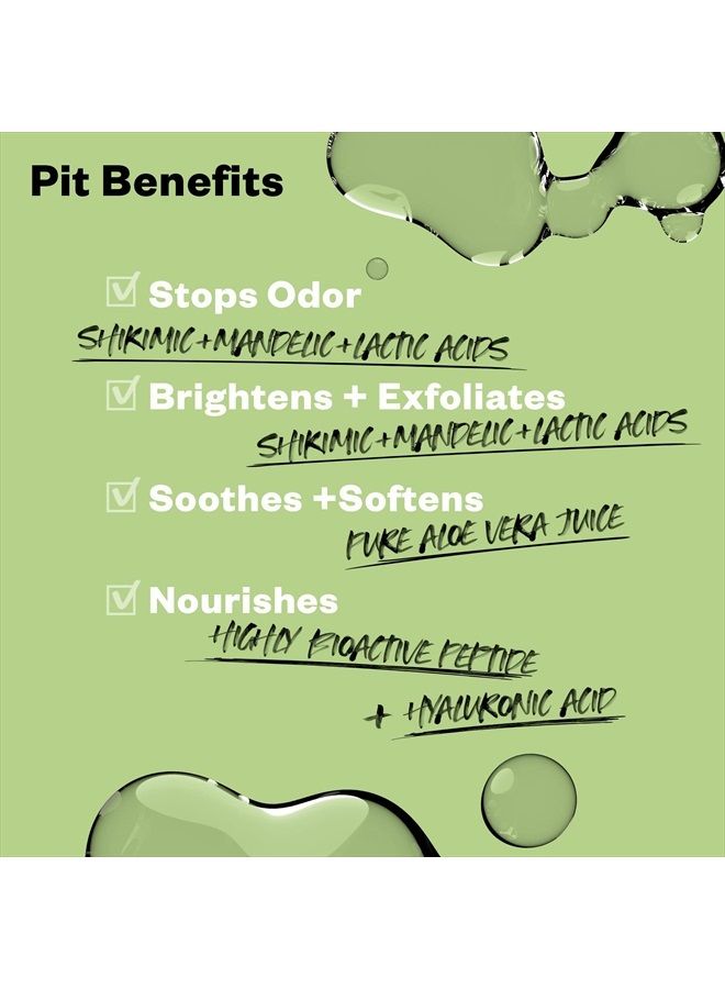 Chemistry Deodorant: Aluminium- and Baking Soda Free + BO-Fighting AHA Serum that Exfoliates, Softens, and Nourishes the Skin, (Serene Clean)