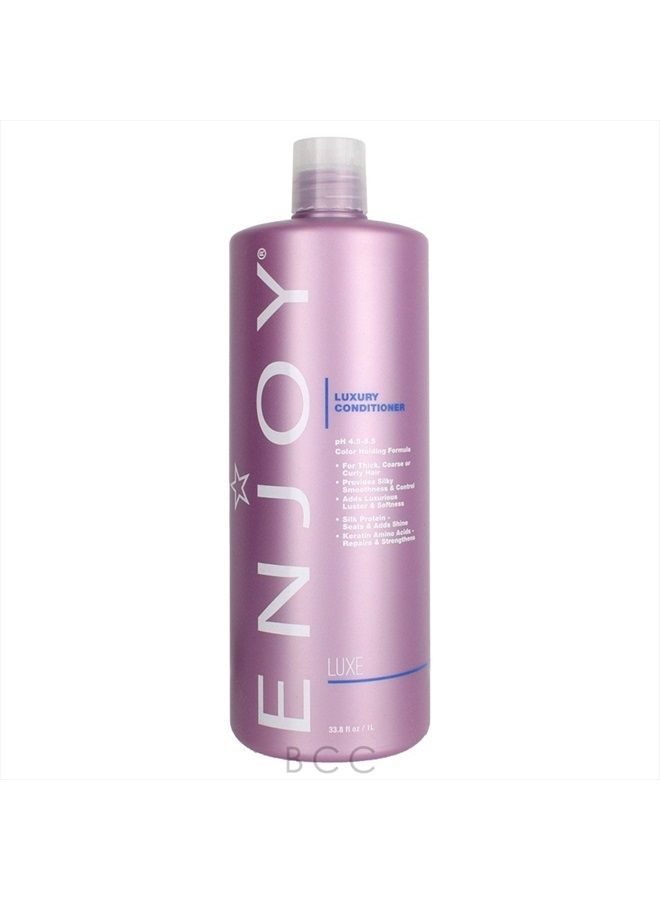 ENJOY Luxury Conditioner (33.8 OZ) – Smooth, Soft, Silky Hair Conditioner with Moisturizing Formula