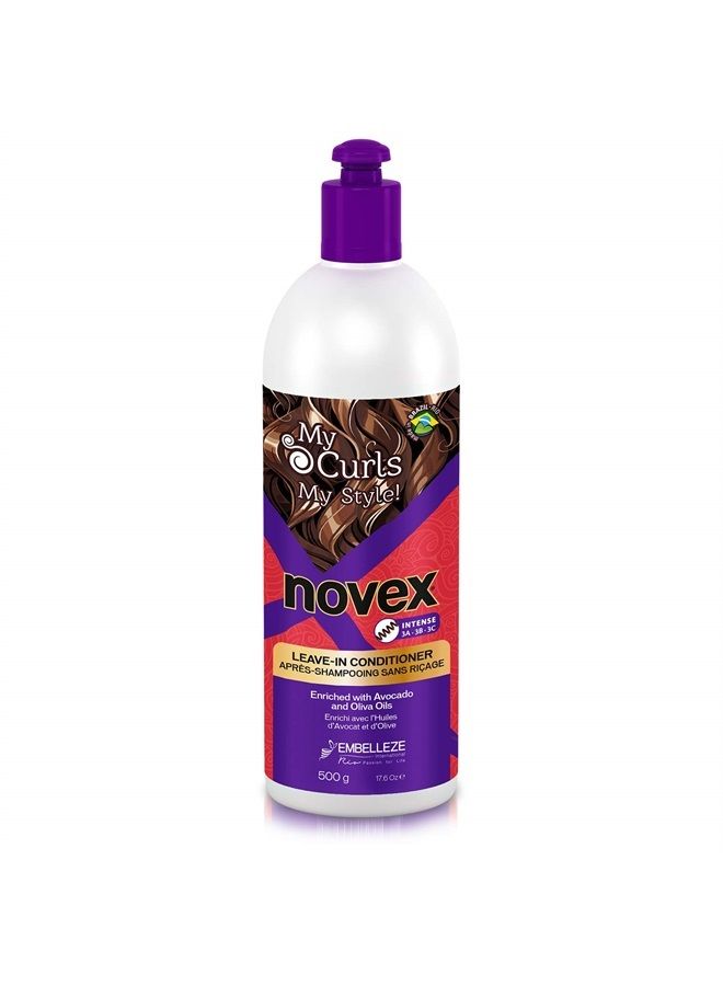 My Curls Intense Leave In Conditioner– 17.6oz - Repairs Damaged Curls – Enhances Shine, Softness and Luster – Frizz Free Hair