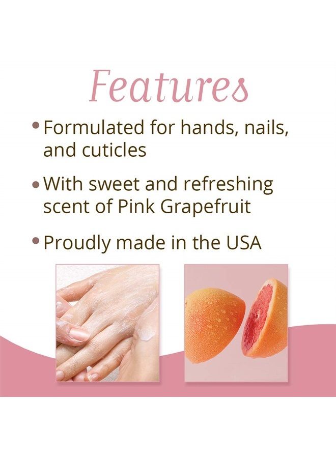 Mani Spa Liquid Hand Soak | Softens, Moisturizes Hands, Nails, and Cuticles for Great Manicure Pre Treatment | Made in The USA |Grapefruit Scent |8 Oz