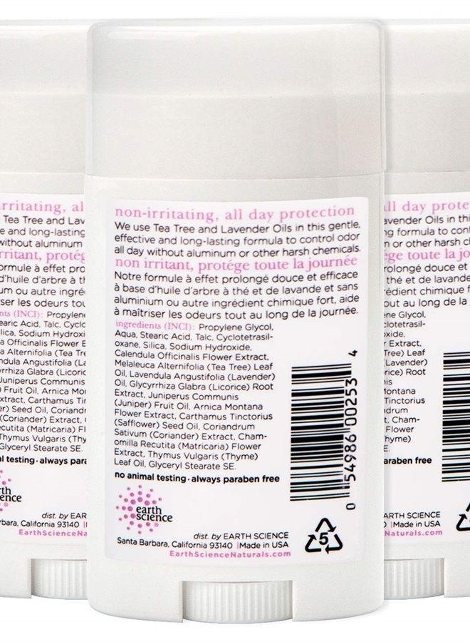 EARTH SCIENCE - Aluminum-Free Natural Lavender and Tea Tree Deodorant (3pk, 2.45 oz.)