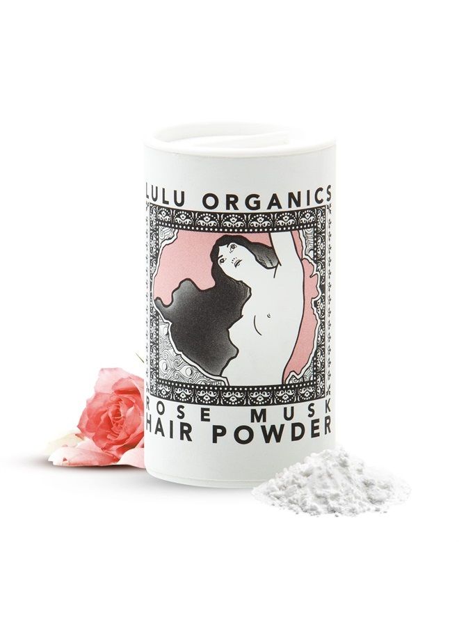 Hair Powder, All-Natural Dry Shampoo, Talc-Free Shampoo for Oily Hair, Rose Musk, 1 oz