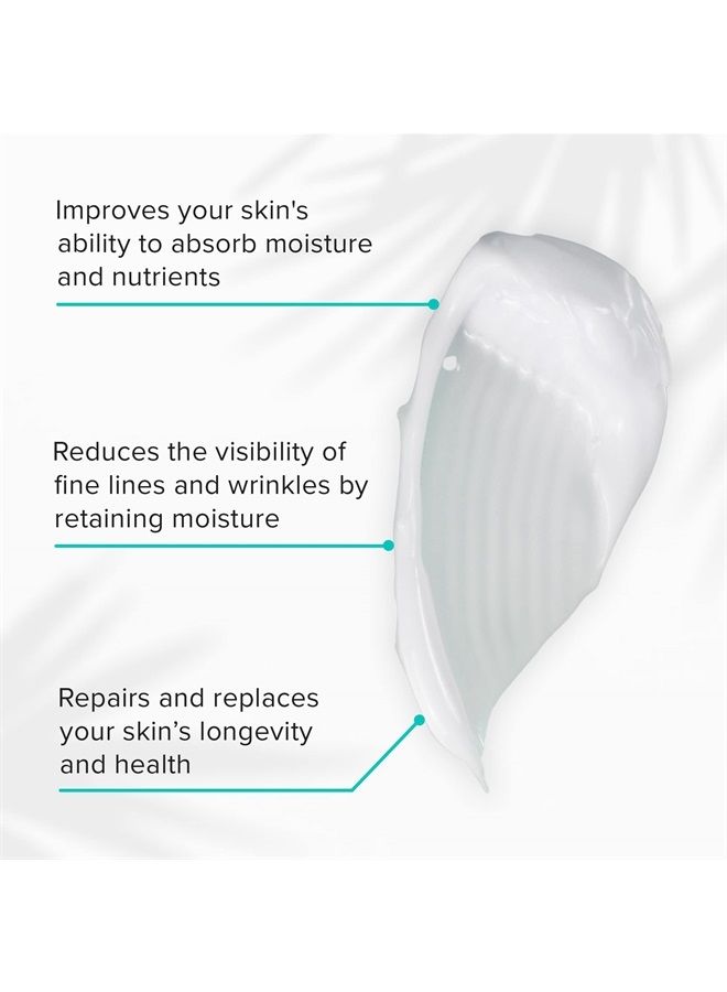 Feel Better Hyaluronic Acid Moisturizing Cream, Natural Plant-Based Face Moisturizer with Jojoba Oil for Dry, Aging Skin (1.7 oz)