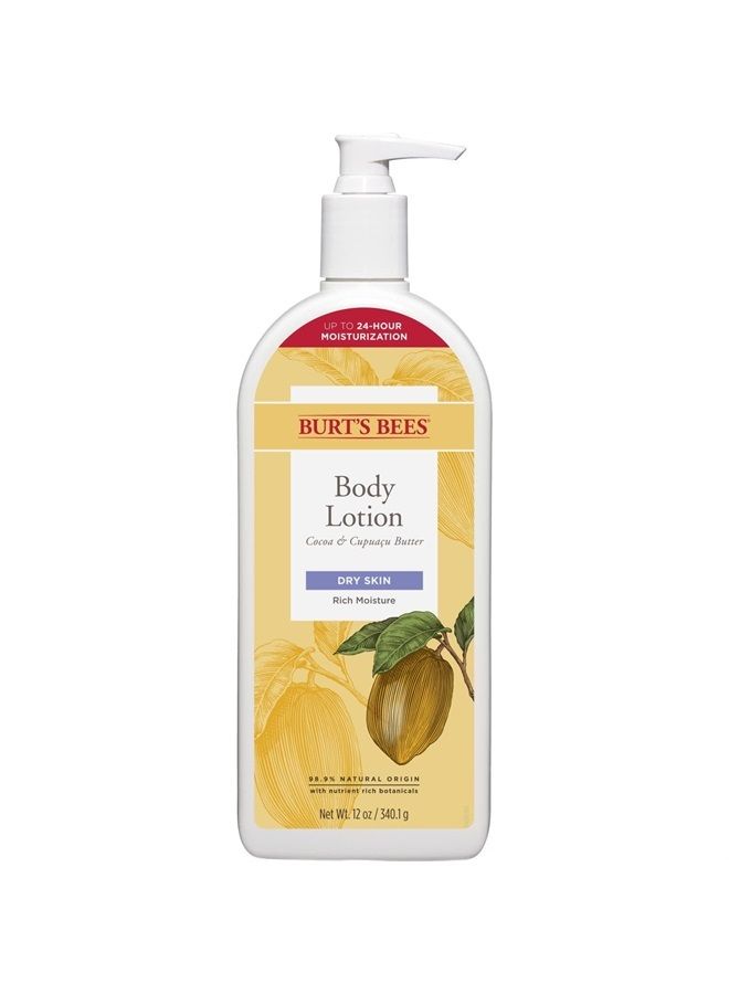 Cocoa and Cupuacu Butters Body Lotion, 12 Ounce (Pack of 3)