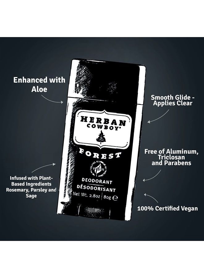 Deodorant, (Forest, 2.8 Ounce) Pack of 2