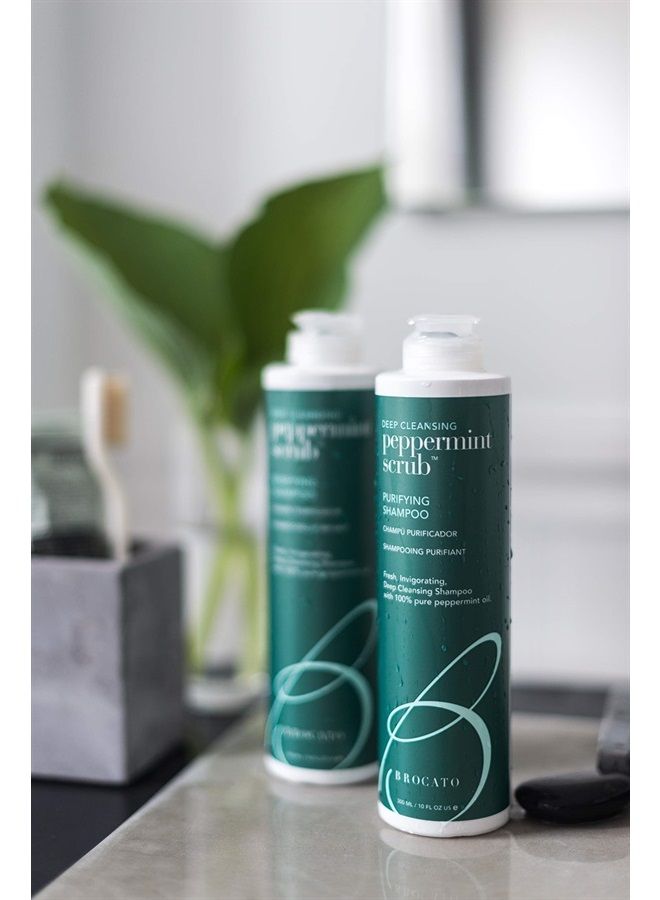 Peppermint Scrub Purifying Shampoo, Deep Cleansing, 32 Oz. | Fresh, Invigorating, & Lightweight with Pure Peppermint Oil | Ideal for Oily to Normal Hair Types | Sulfate & Paraben Free