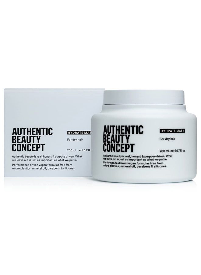 Hydrate Mask | Normal To Dry or Curly Hair | Add Moisture & Shine | Vegan & Cruelty-free | Silicone-free | 6.7 fl. oz.