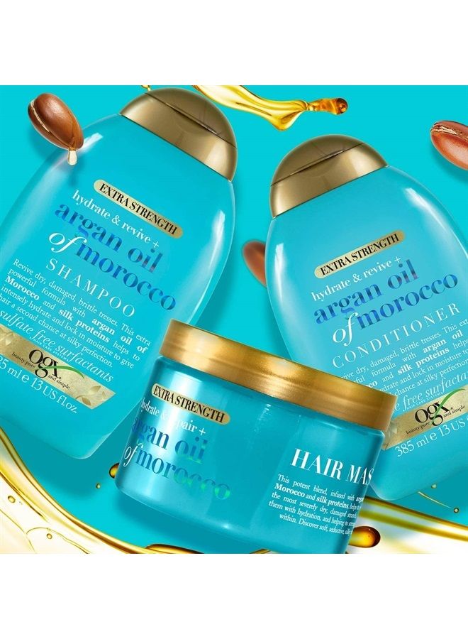 Argan Oil of Morocco Hair Mask for Damaged Hair, Extra Strength, 168 g