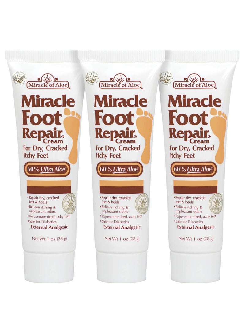 Pack Of 3 Miracle Foot Repair Cream