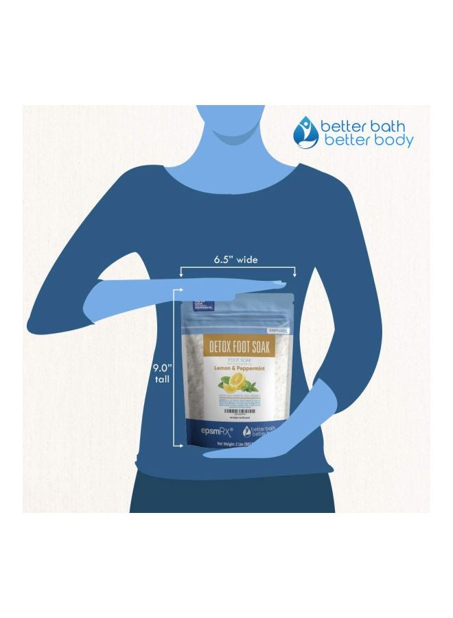 Lemon And Peppermint Detox Foot Soak White