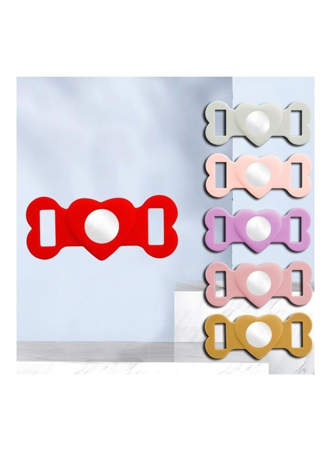 2-Piece Tracking Anti-Lost Device Silicone Protective Cover for Apple AirTag White