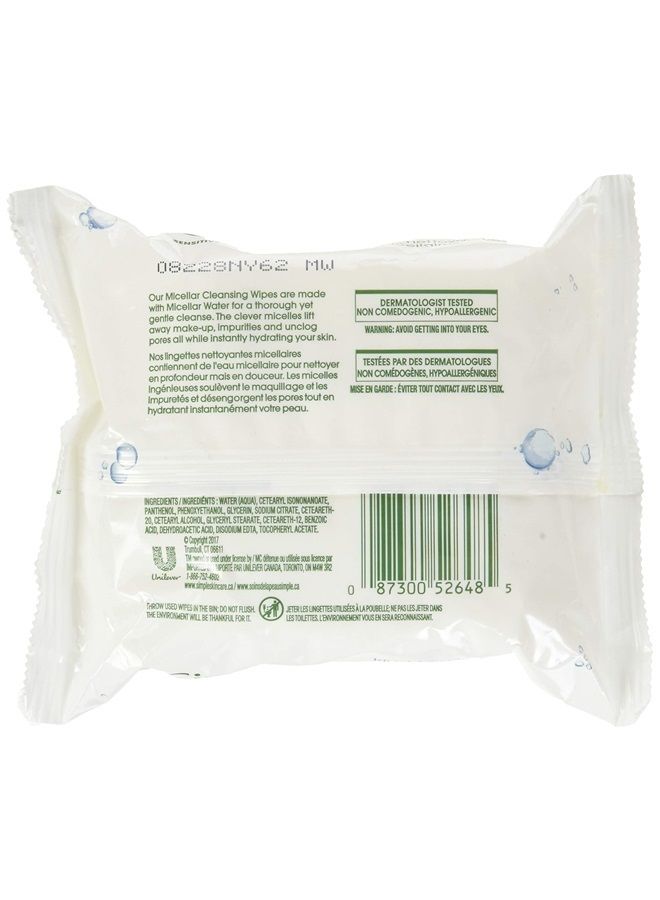 Micellar Makeup Remover Wipes 25 Count (3 Pack)