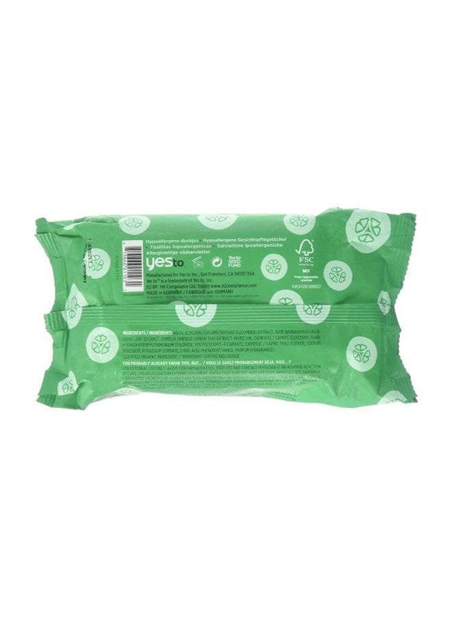 30-Piece Cucumber Soothing Hypoallergenic Facial Wipes