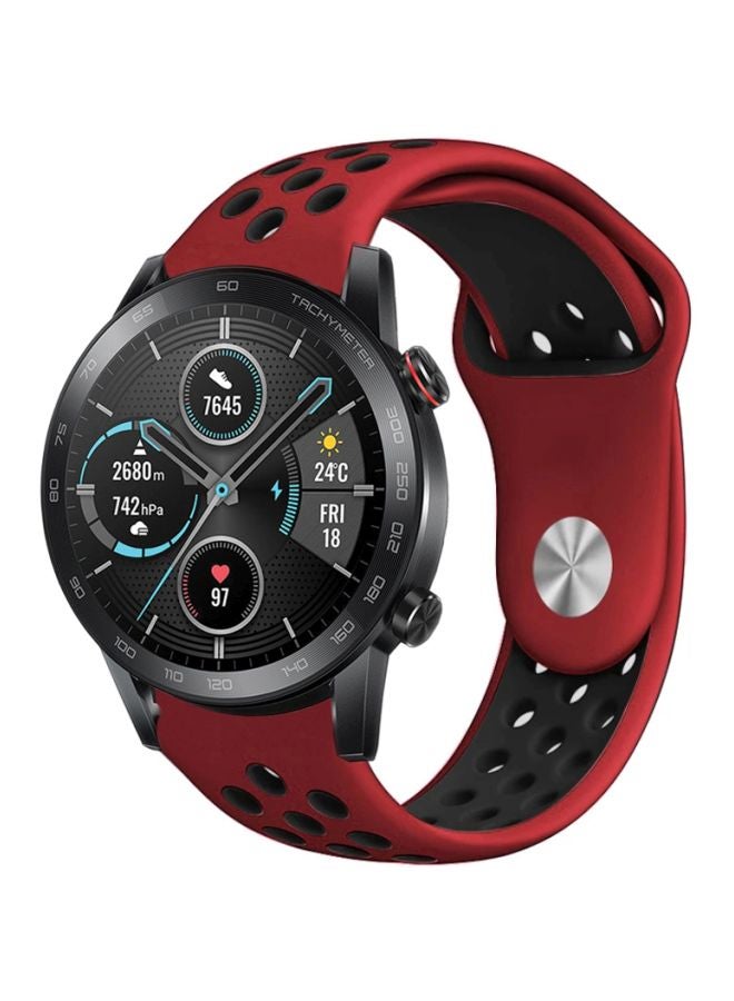 Replacement Band For Honor MagicWatch 2 46mm Red/Black