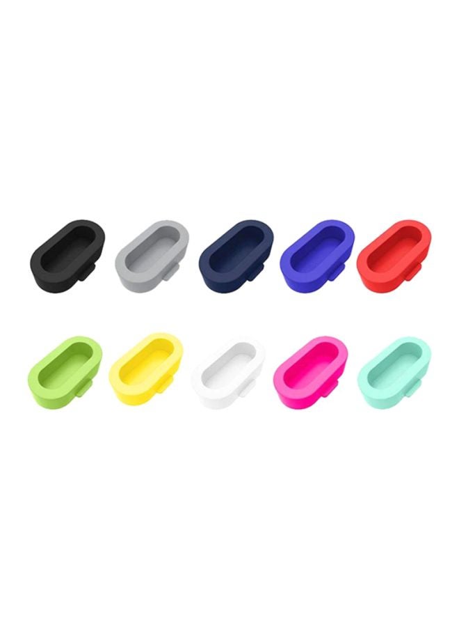 10-Piece Watch Sensor Plug Anti-Dust Dustproof Cover Cap For Garmin Fenix 5/5s/5x Multicolour