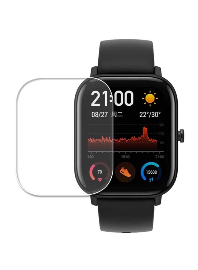 3-Piece Soft Ultra Thin Anti Shock Screen Protector For Amazfit Bip Lite Clear