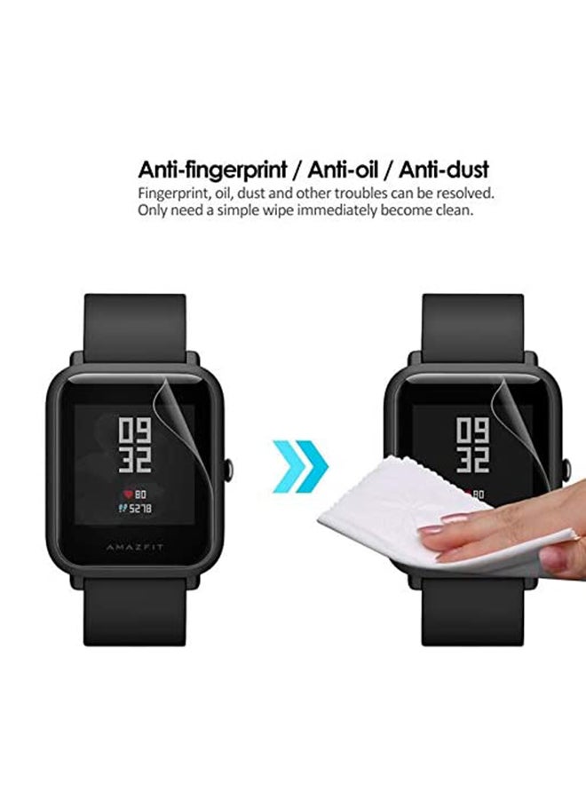 3-Piece Soft Ultra Thin Anti Shock Screen Protector For Amazfit Bip Lite Clear