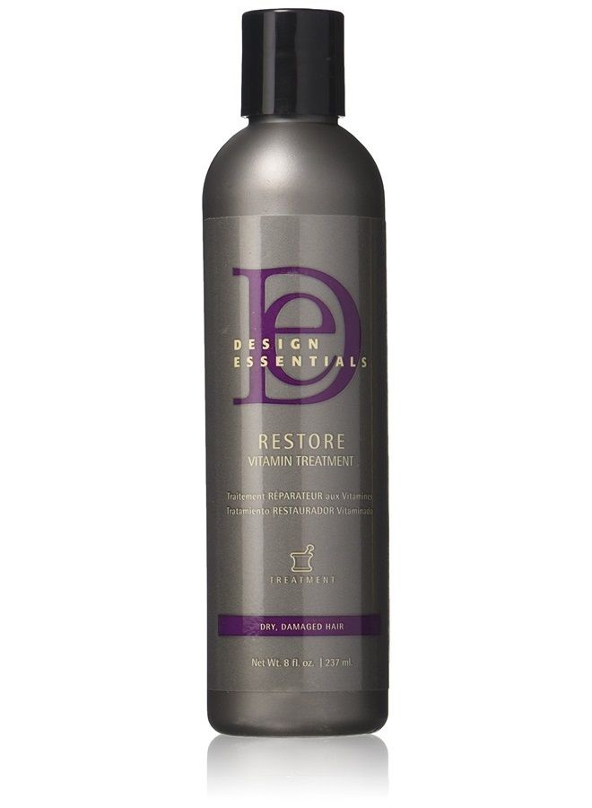 Restore Vitamin Treatment for Natural Dry Damaged Hair, White, 8 Fl Oz