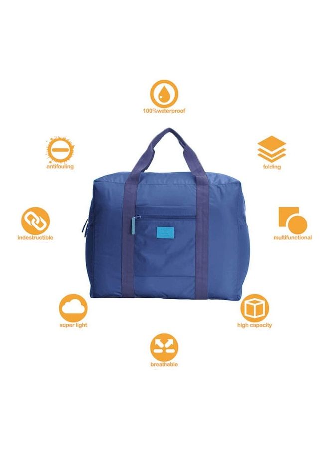 Waterproof Folding Travel Duffel Bag Blue