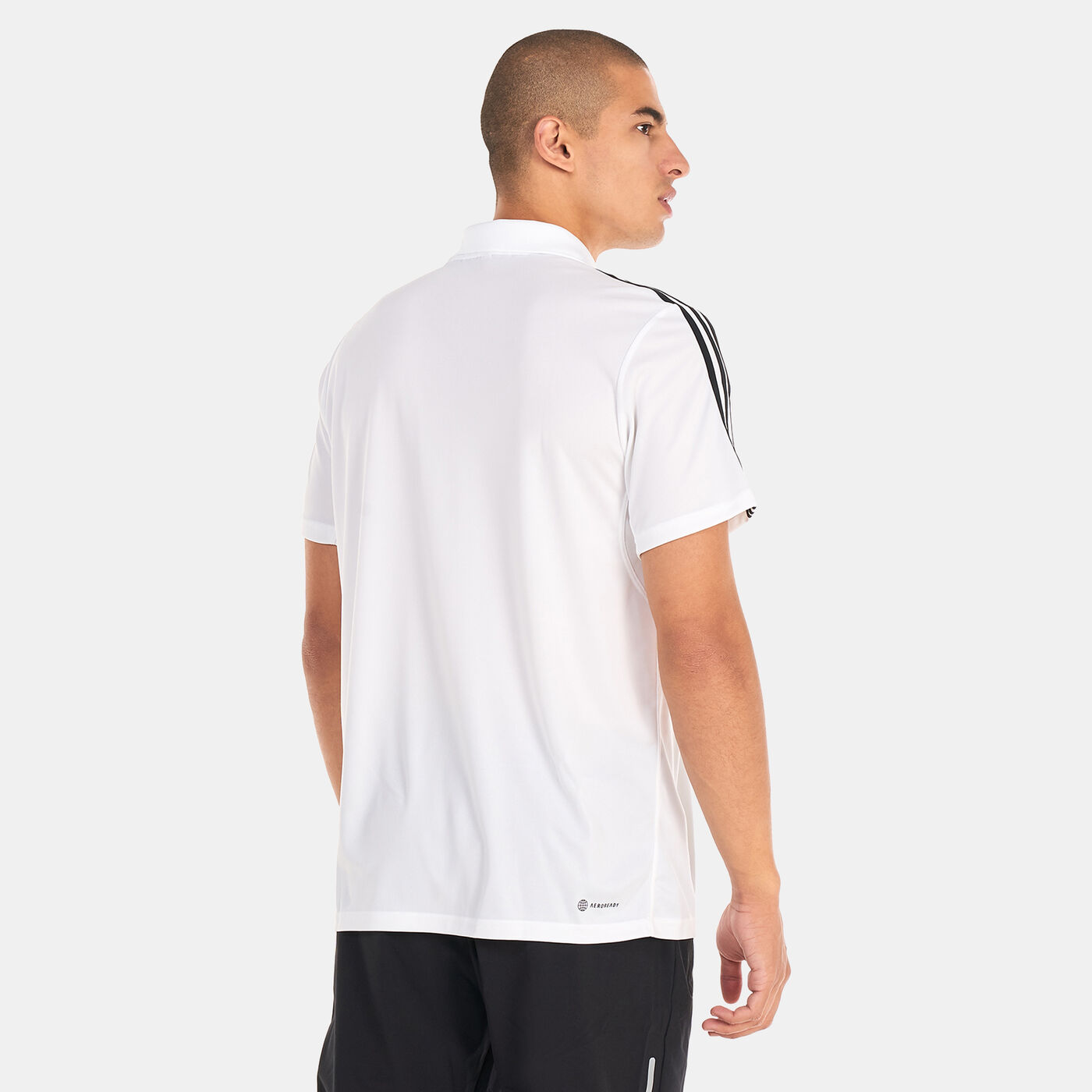 Men's Train Essentials Piqué 3-Stripes Training Polo Shirt