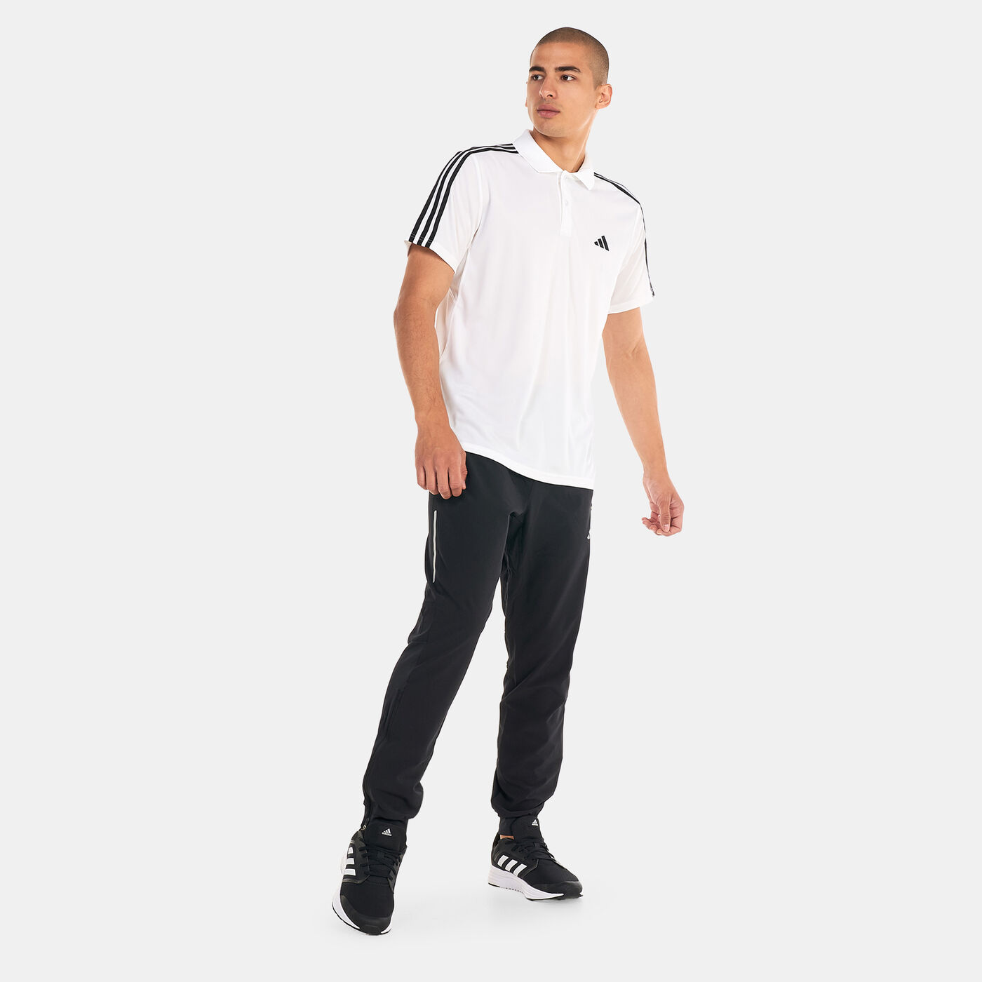 Men's Train Essentials Piqué 3-Stripes Training Polo Shirt