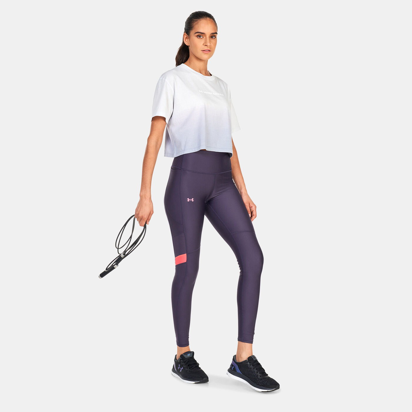 Women's Armour Mesh Panel Leggings
