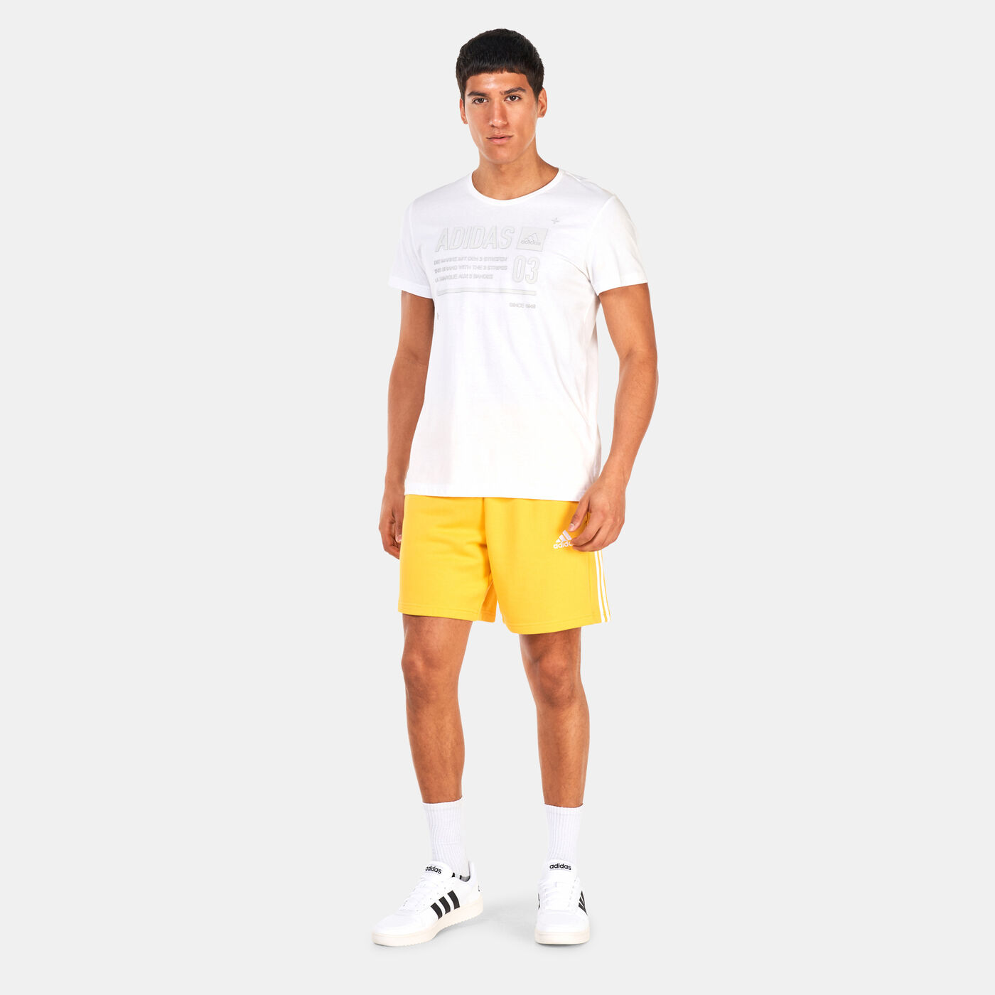 Men's Essentials French Terry 3-Stripes Shorts