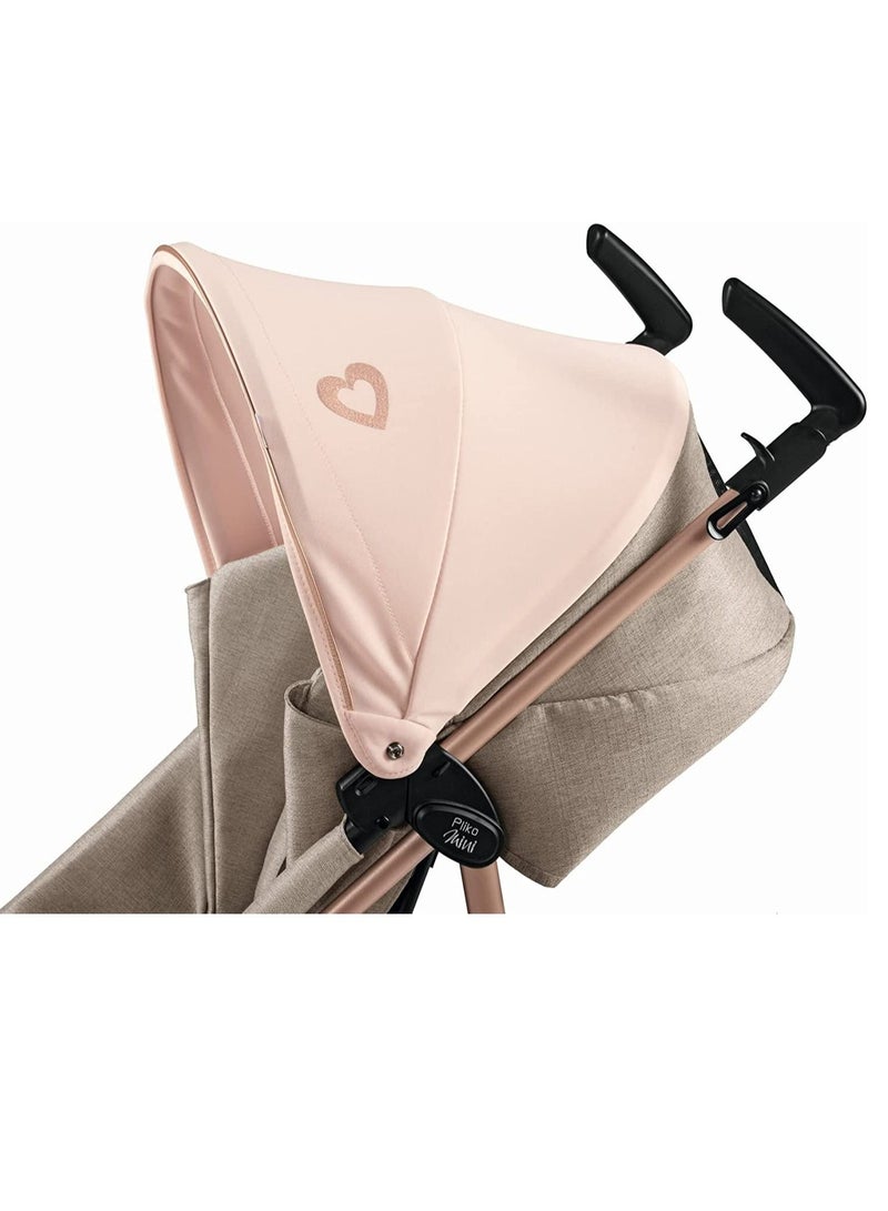 Pliko Mini Mon Amour Lighweight Stroller-Pink