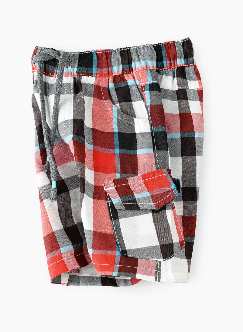 Yarn dyed checked short