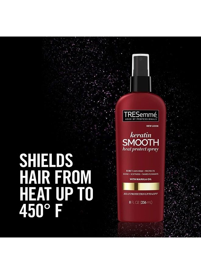 Tresemme Keratin Smooth Heat Protect Spray 8 Ounce (235ml) (2 Pack)