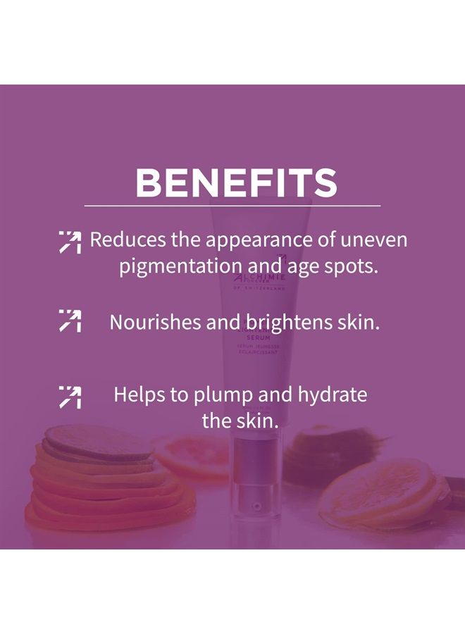 , Pigment Perfecting Serum | Reduces Uneven Pigmentation and Age Spots with Vitamin C and Alpha-Arbutin | For All Skin Types | Brightening, Nourishing, Anti-Brown Spot | 1 fl oz