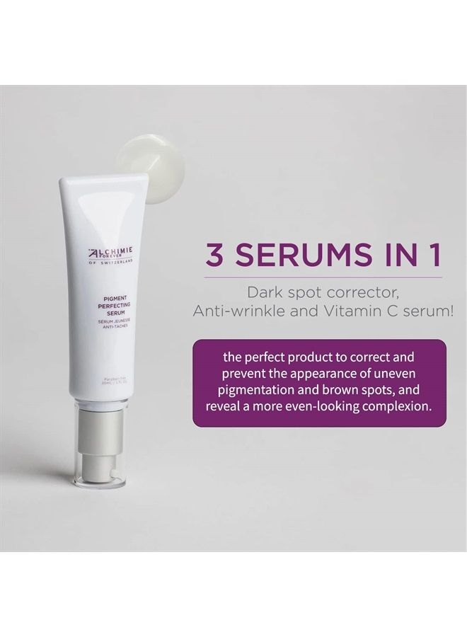 , Pigment Perfecting Serum | Reduces Uneven Pigmentation and Age Spots with Vitamin C and Alpha-Arbutin | For All Skin Types | Brightening, Nourishing, Anti-Brown Spot | 1 fl oz