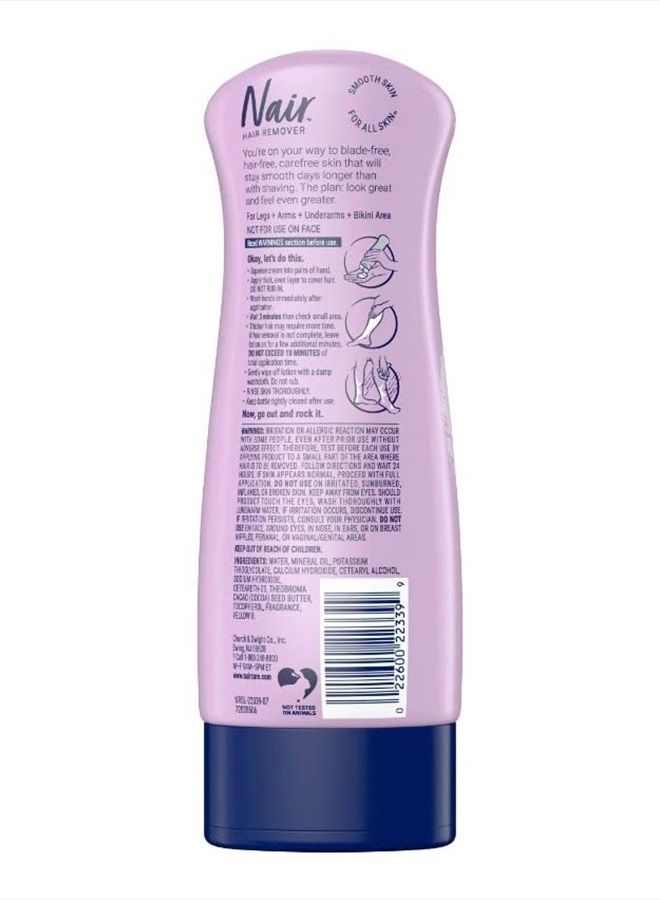 Hair Remover Lotion Cocoa Butter & Vitamin-E 9 Ounce (266ml) (2 Pack)
