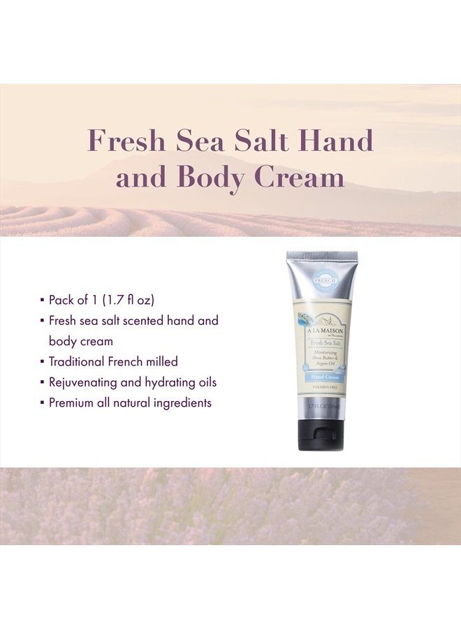 Fresh Sea Salt Lotion for Dry Skin - Natural Hand and Body Lotion (1 Pack, 1.7 oz Bottle)