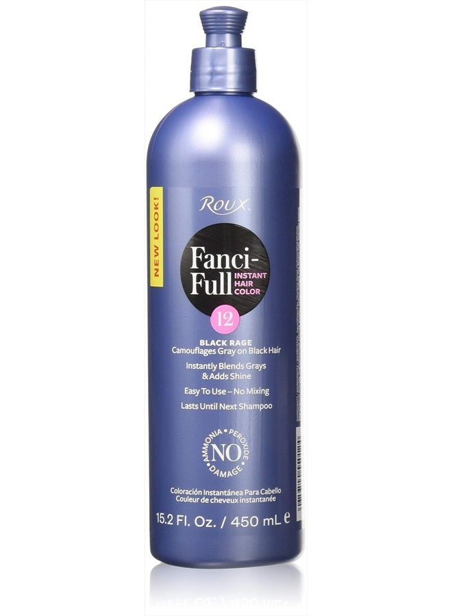 FanciFull Rinse 12 Fluid Ounce, Black Rage, 15.2 Fl Oz