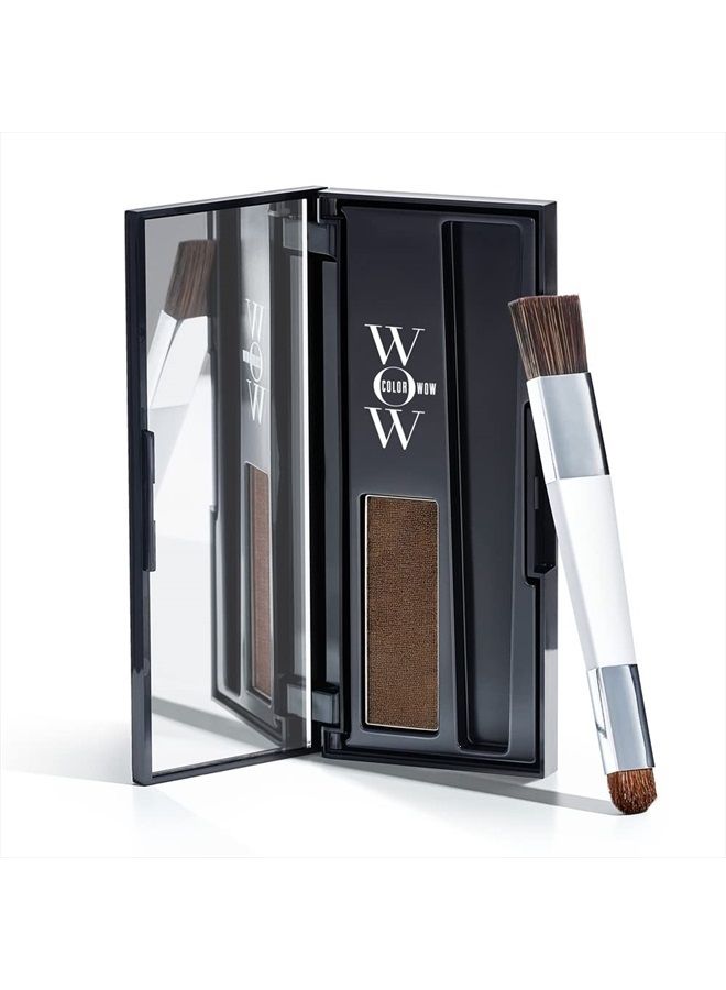 Color Wow Root Cover Up, Medium Brown - Instantly cover greys + touch up highlights, create thicker looking hairlines, water resistant, sweat resistant - No mess multi award winning root touch up