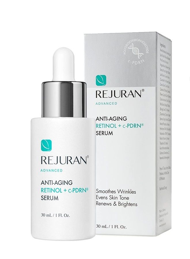 Rejuran® Advanced Anti-Aging Retinol + c-PDRN® Serum for Face and Neck – Triple Action with c-PDRN®, Retinol, and Peptides